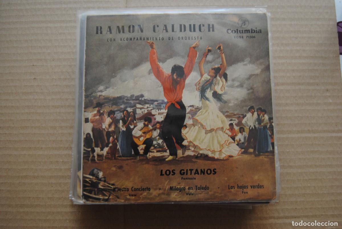 Discos de vinilo: v.- Ramon Calduch. los gitanos, etc columbia ep 1961. - Foto 1