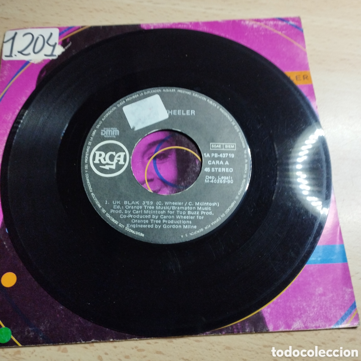 Discos de vinilo: Single 7&rdquo; Caron Wheeler 1990 UK Black. + Burn Inside.. - Foto 4