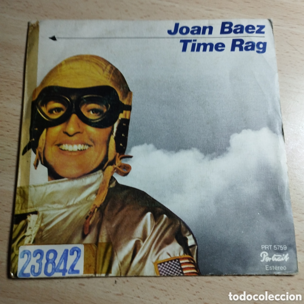 Discos de vinilo: Single 7&rdquo; Joan Baez 1977 Time rag + milagros. - Foto 1