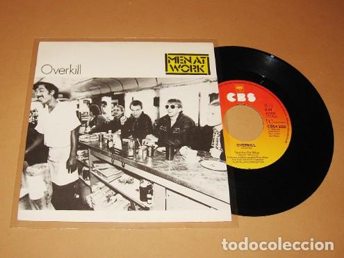 Discos de vinilo: MEN AT WORK - OVERKILL - SINGLE - 1983 - Foto 1