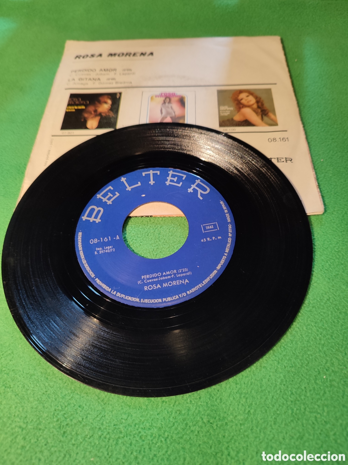 Discos de vinilo: Rosa Morena - Perdido amor - Foto 2