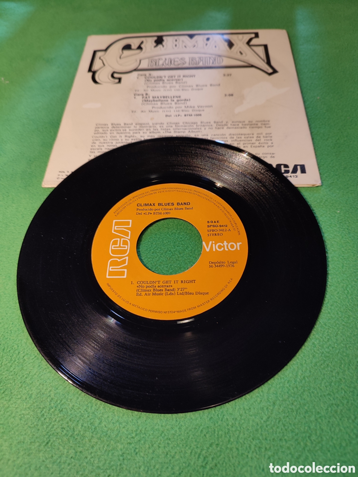 Discos de vinilo: Cl&iacute;max Blues Band - Couldnt get it righ - Foto 2