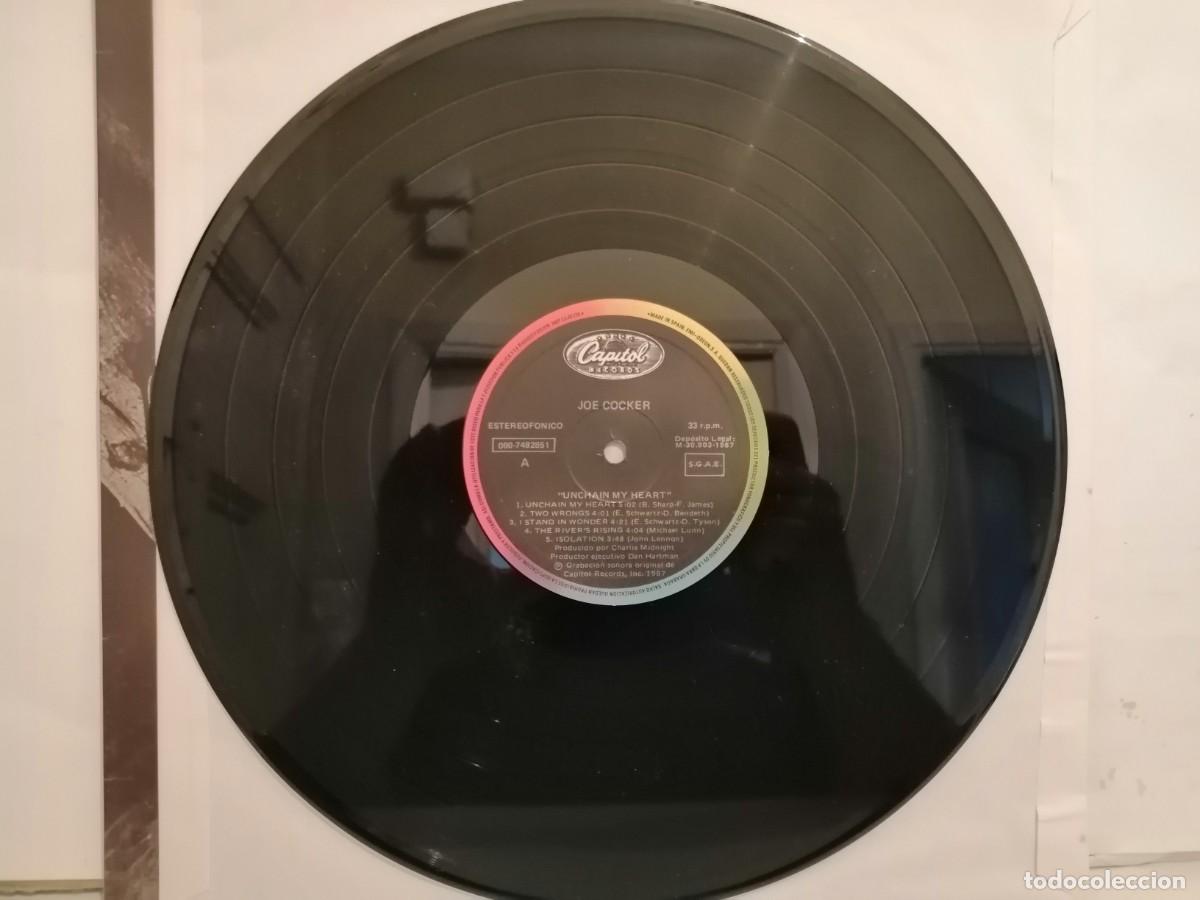 Discos de vinilo: Joe Cocker - Unchain My Heart - LP - 1987 - Foto 3