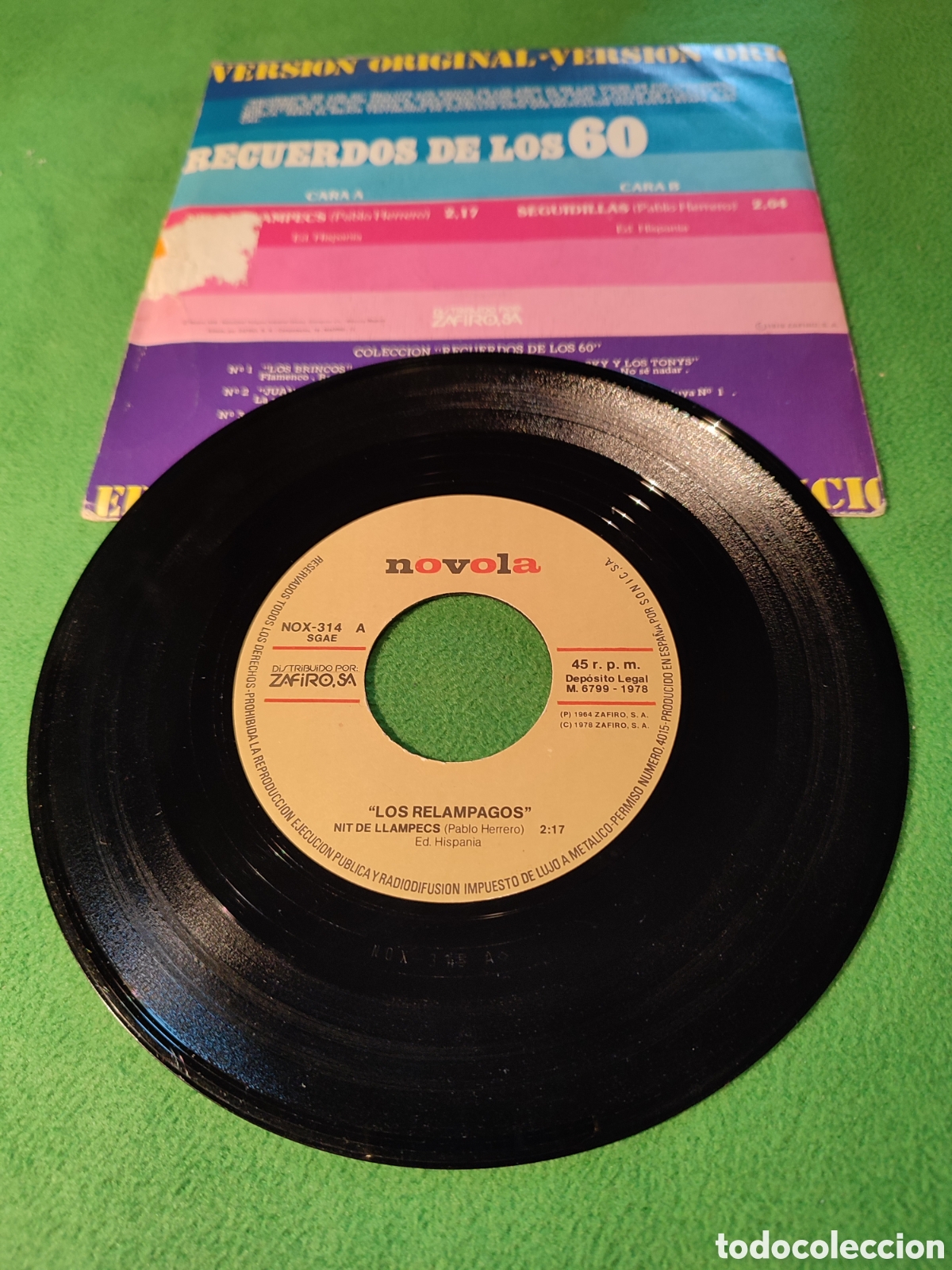 Discos de vinilo: Los Rel&aacute;mpagos - Nit de llampecs - Foto 2