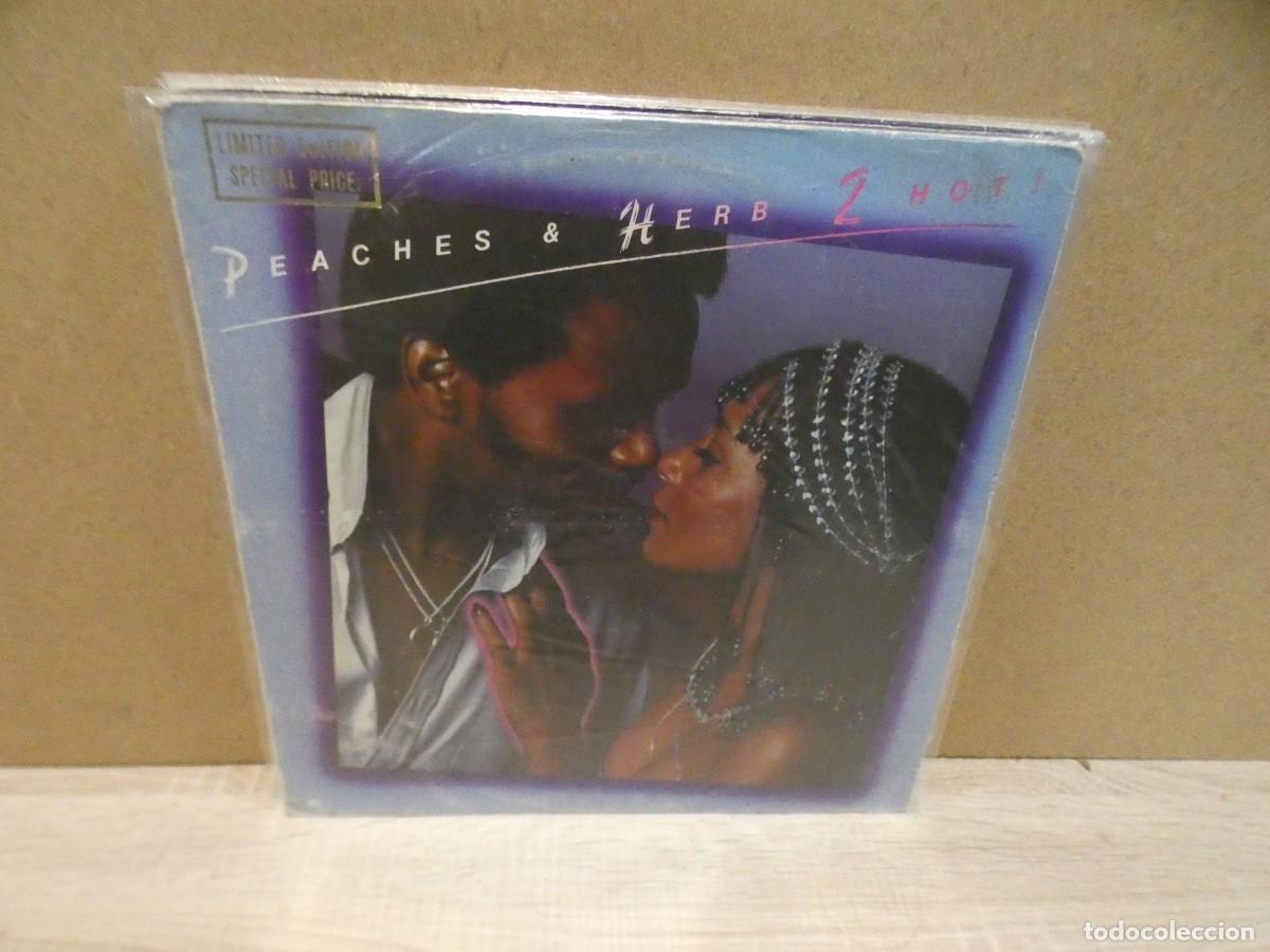 Disques de vinyle: cajj224 lp uk 1978 Peaches and Herb 2 hot, lineas leves , asumibles
