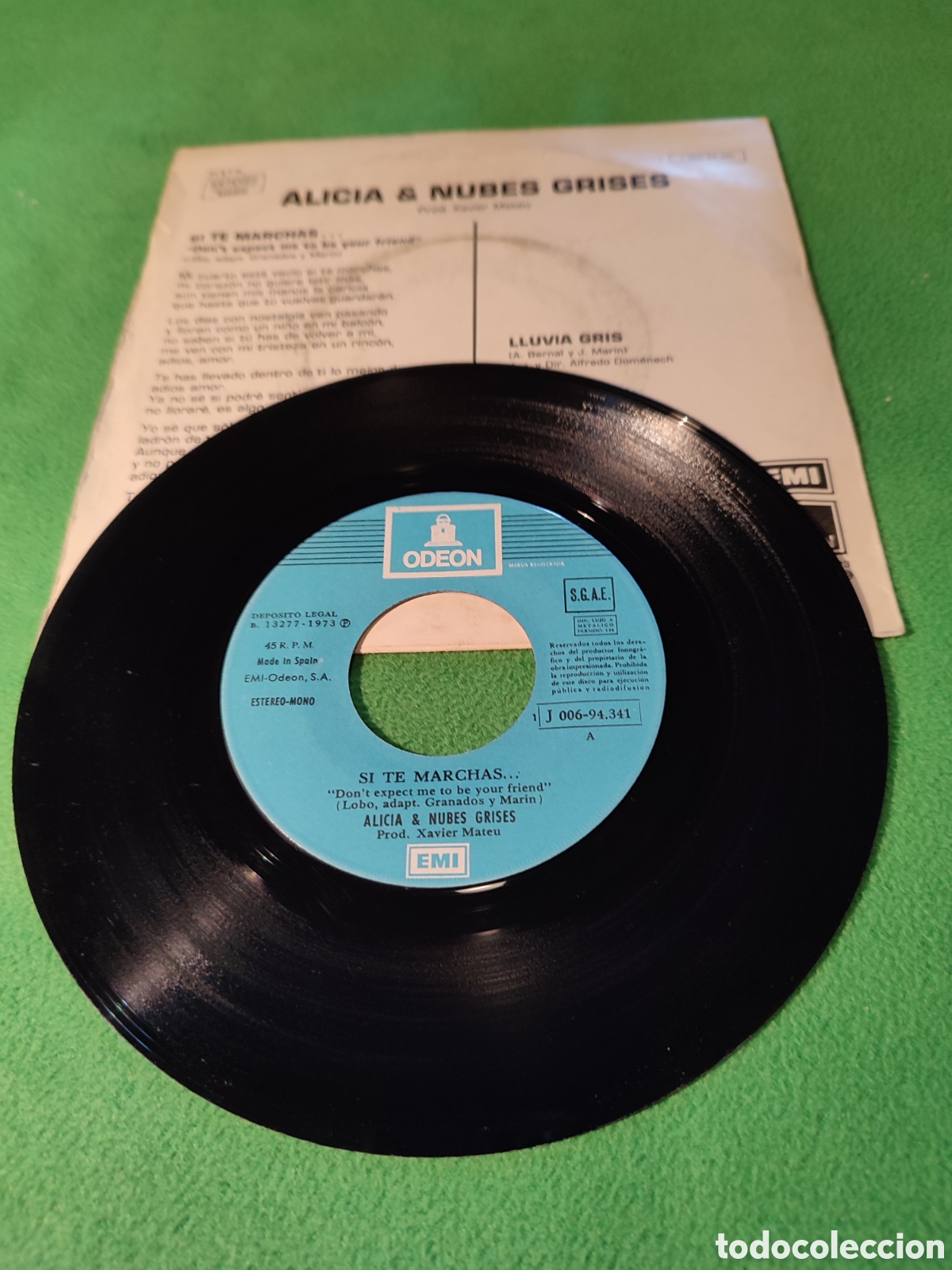 Discos de vinilo: Alicia & Nubes Grises - Y si te marchas... - Foto 2