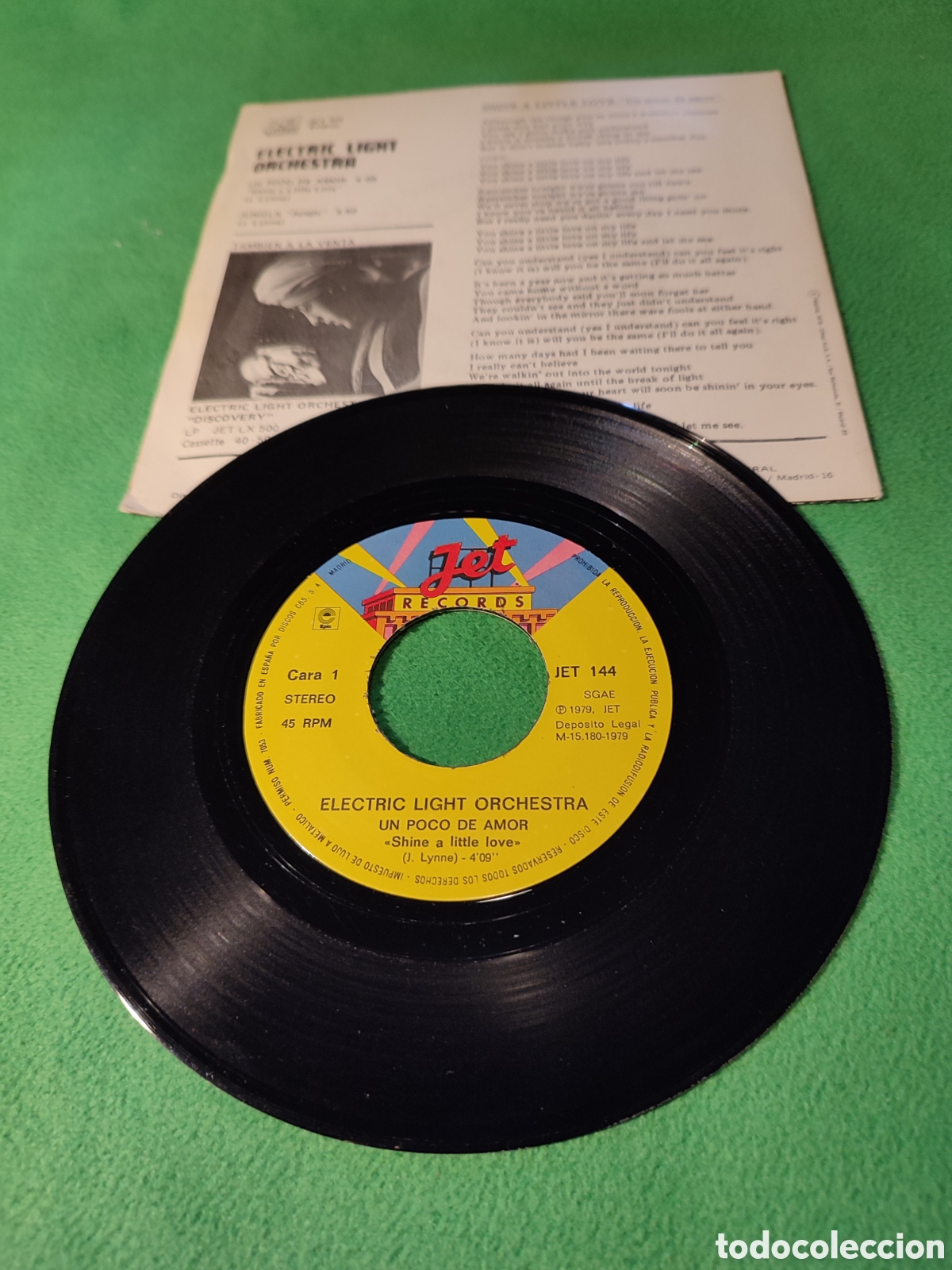 Discos de vinilo: Electric Light Orchestra - Un poco de amor - Foto 2