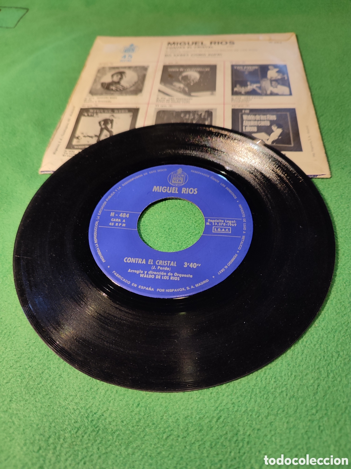 Discos de vinilo: Miguel R&iacute;os - Contra el cristal - Foto 2