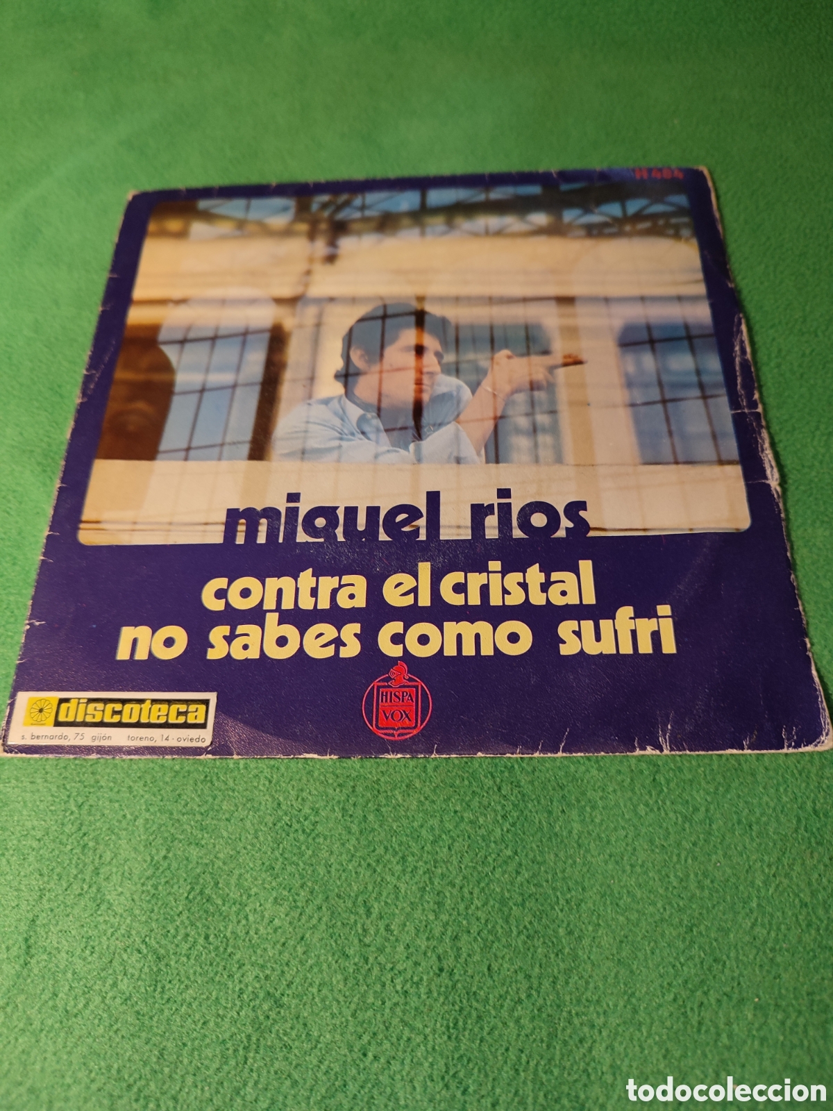 Discos de vinilo: Miguel R&iacute;os - Contra el cristal - Foto 1