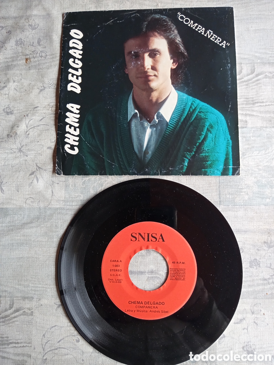 Discos de vinilo: Chema Delgado SG 7&rdquo; FIRMADO - Foto 1
