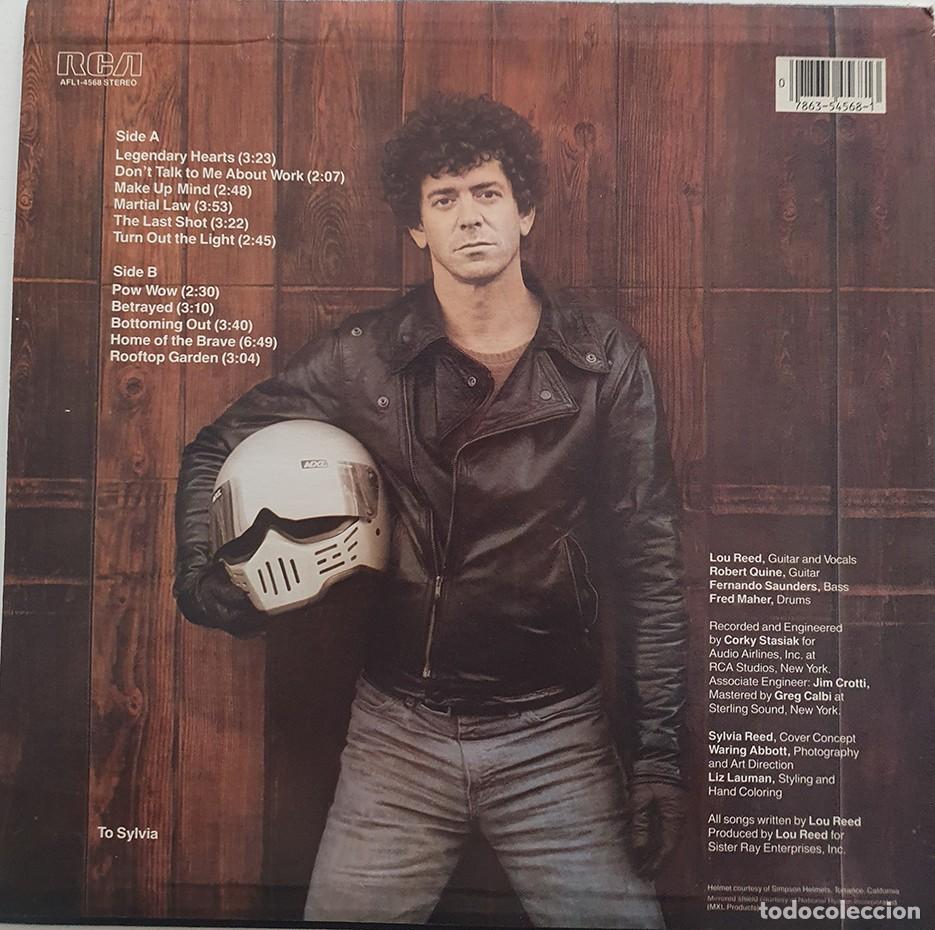 Discos de vinilo: Lou Reed &rdquo;Legendary hearts&rdquo; Lp. - Foto 2