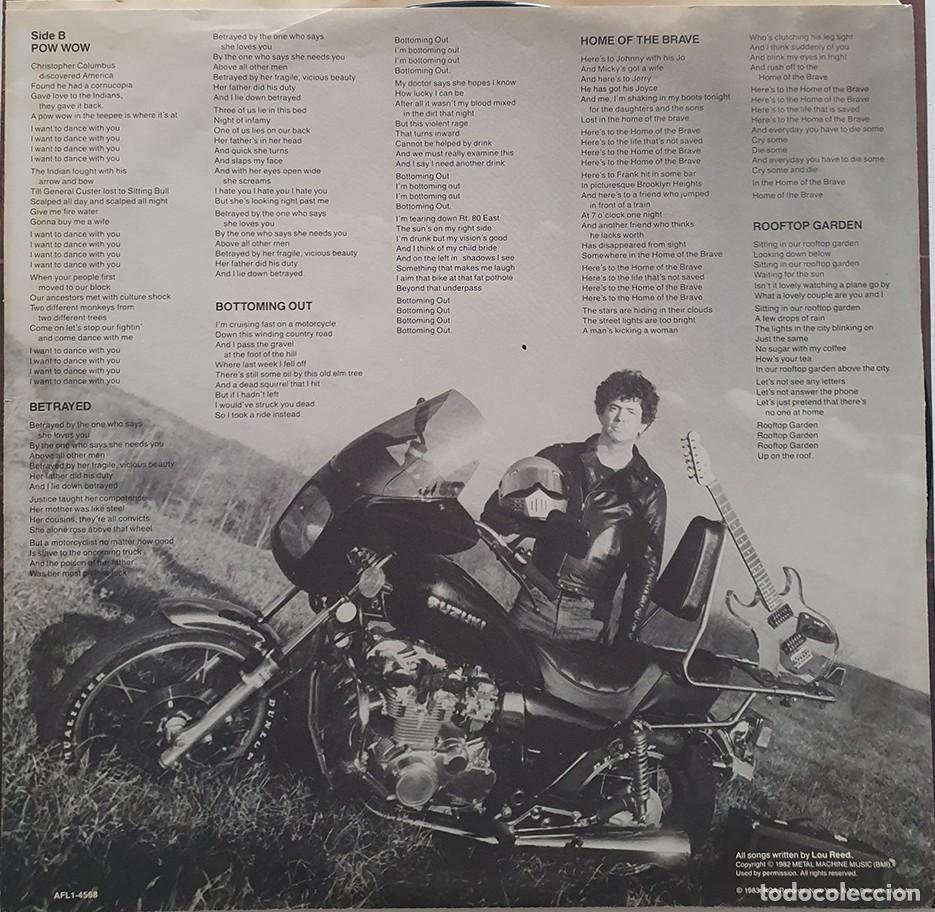 Discos de vinilo: Lou Reed &rdquo;Legendary hearts&rdquo; Lp. - Foto 3