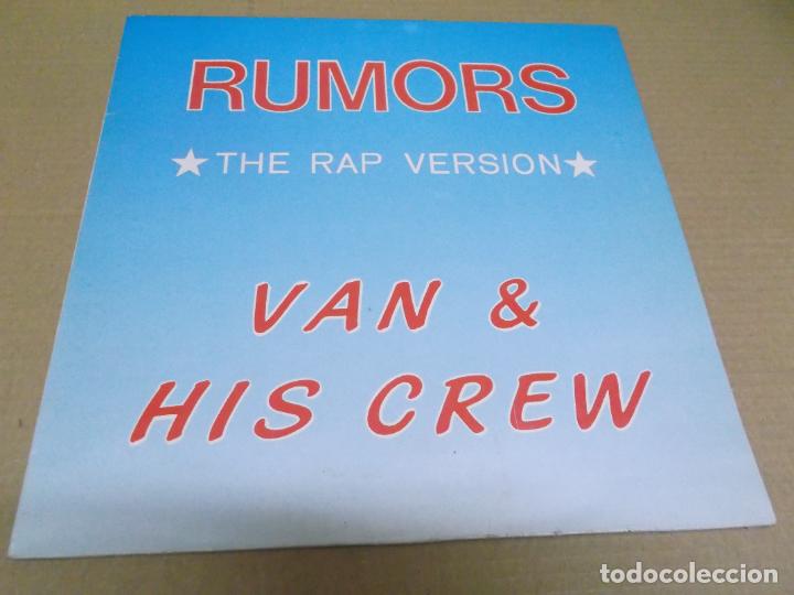 Discos de vinilo: VAN & HIS CREW (MX) RUMORS (2 TRACKS) A&Ntilde;O &ndash; 1987 - Foto 1