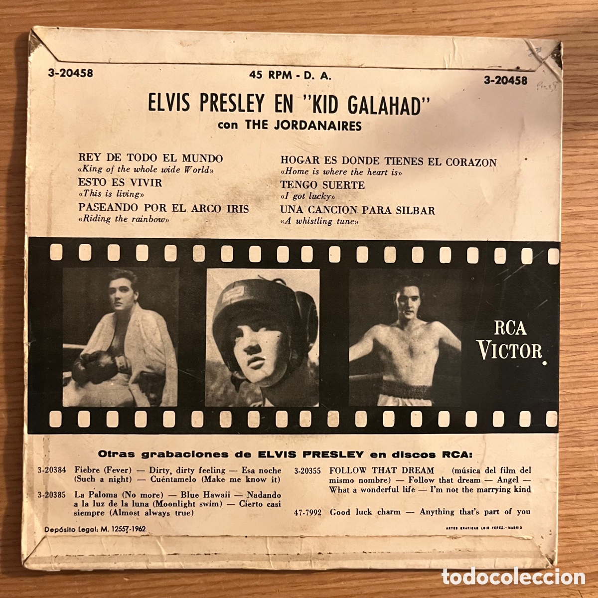Discos de vinilo: Elvis Presley in Kid Galahad - single - Foto 2