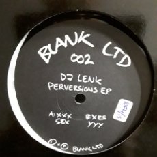 Discos de vinilo: DJ LENK ‎– PERVERSIONS E.P.