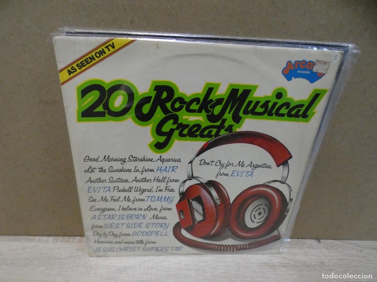 Dischi in vinile: LOTT227 LP ANTIGUO 60S ESTADO CORRECTO 2O EXITOS DE MUSICALES ROCK VER LISTA EN TAPA