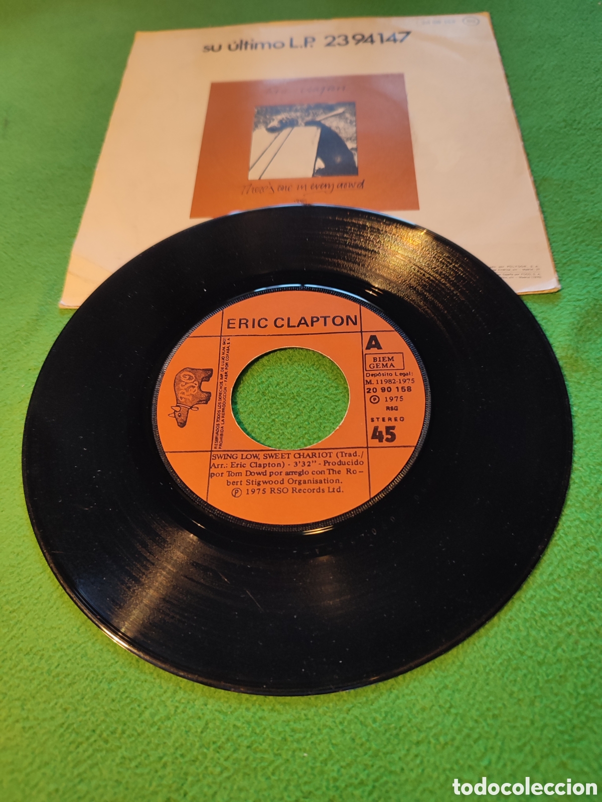 Discos de vinilo: Eric Clapton - Swing low Sweet chariot - Foto 2