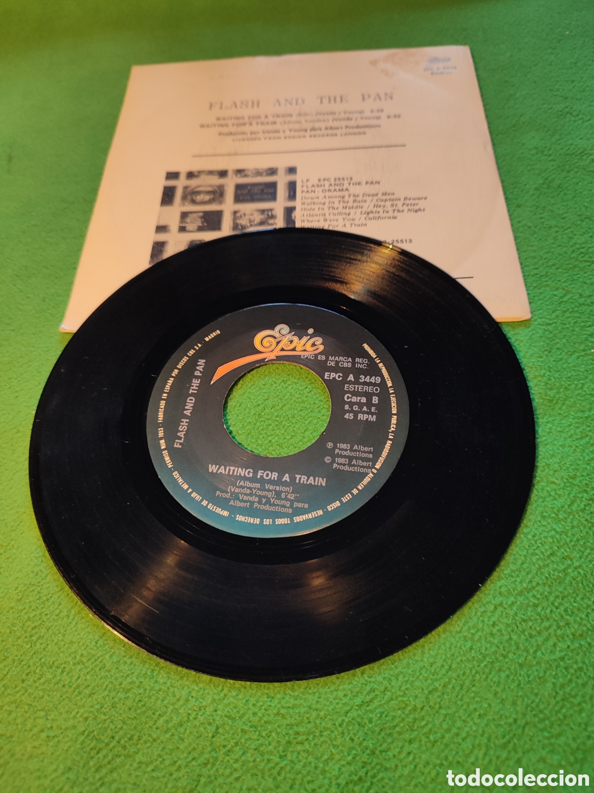 Discos de vinilo: Flash and The Pan - Waiting for a train - Foto 2
