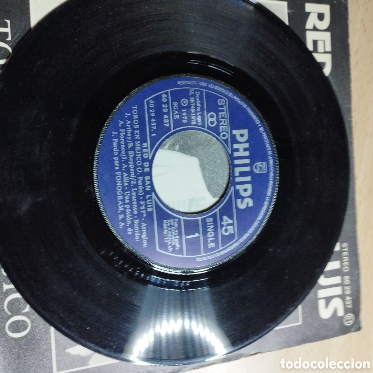 Discos de vinilo: Single 7&rdquo; Red de San Luis 1979 Toros en M&eacute;jico + Jonathan. - Foto 4