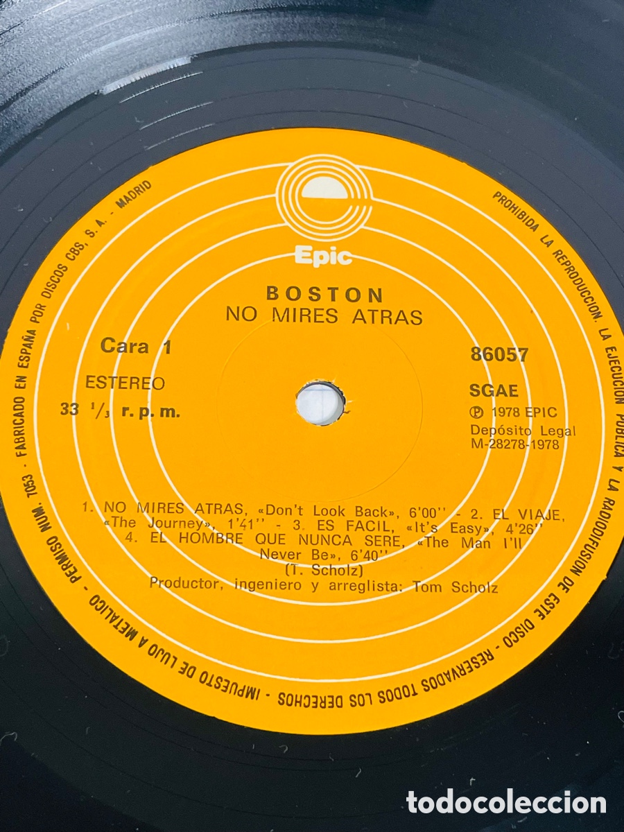 Discos de vinilo: Boston Vinilo LP - Foto 5