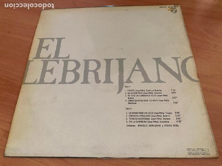 Discos de vinilo: EL LEBRIJANO () LP ESPA&Ntilde;A 1973 (B-41) - Foto 3