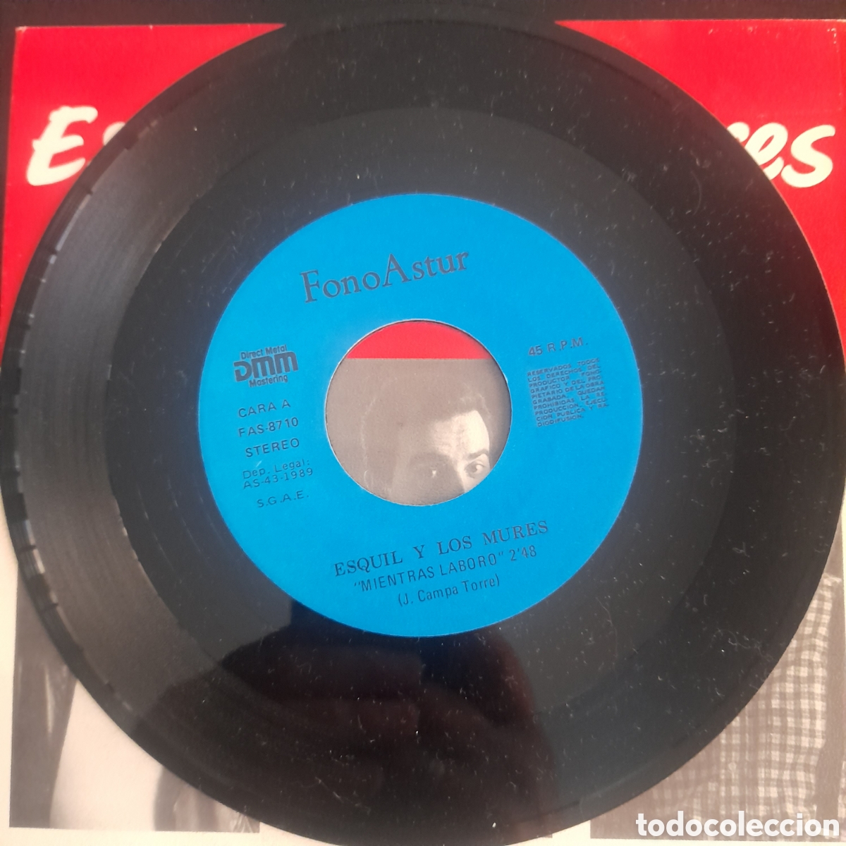 Discos de vinilo: Esquil Y Los Mures &ndash; Mientras Laboro. Vinilo, 7&rdquo;, Single - Foto 3
