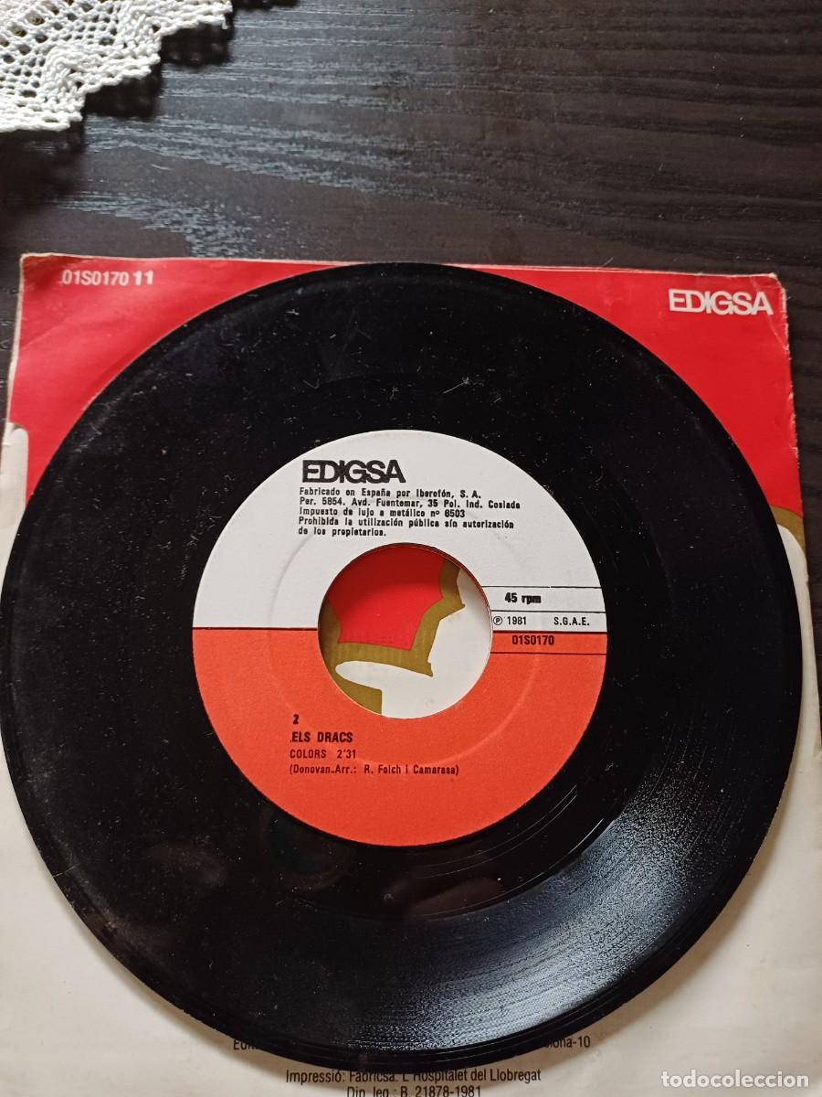 Discos de vinilo: Els Dracs la casa del sol naixent colors - Foto 3