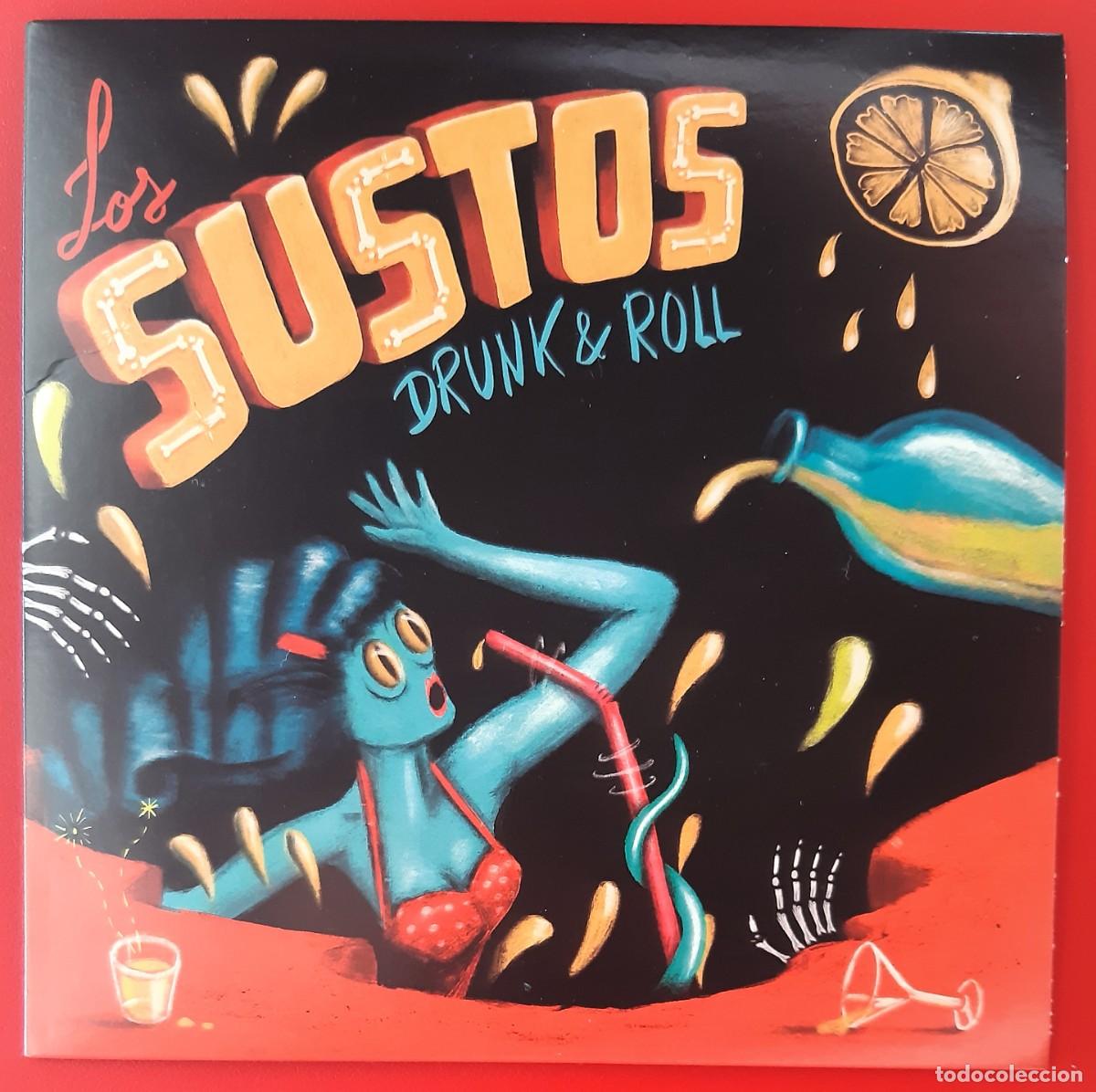 Discos de vinilo: LOS SUSTOS - DRUNK & ROLL 7&rdquo; EP. - Foto 1