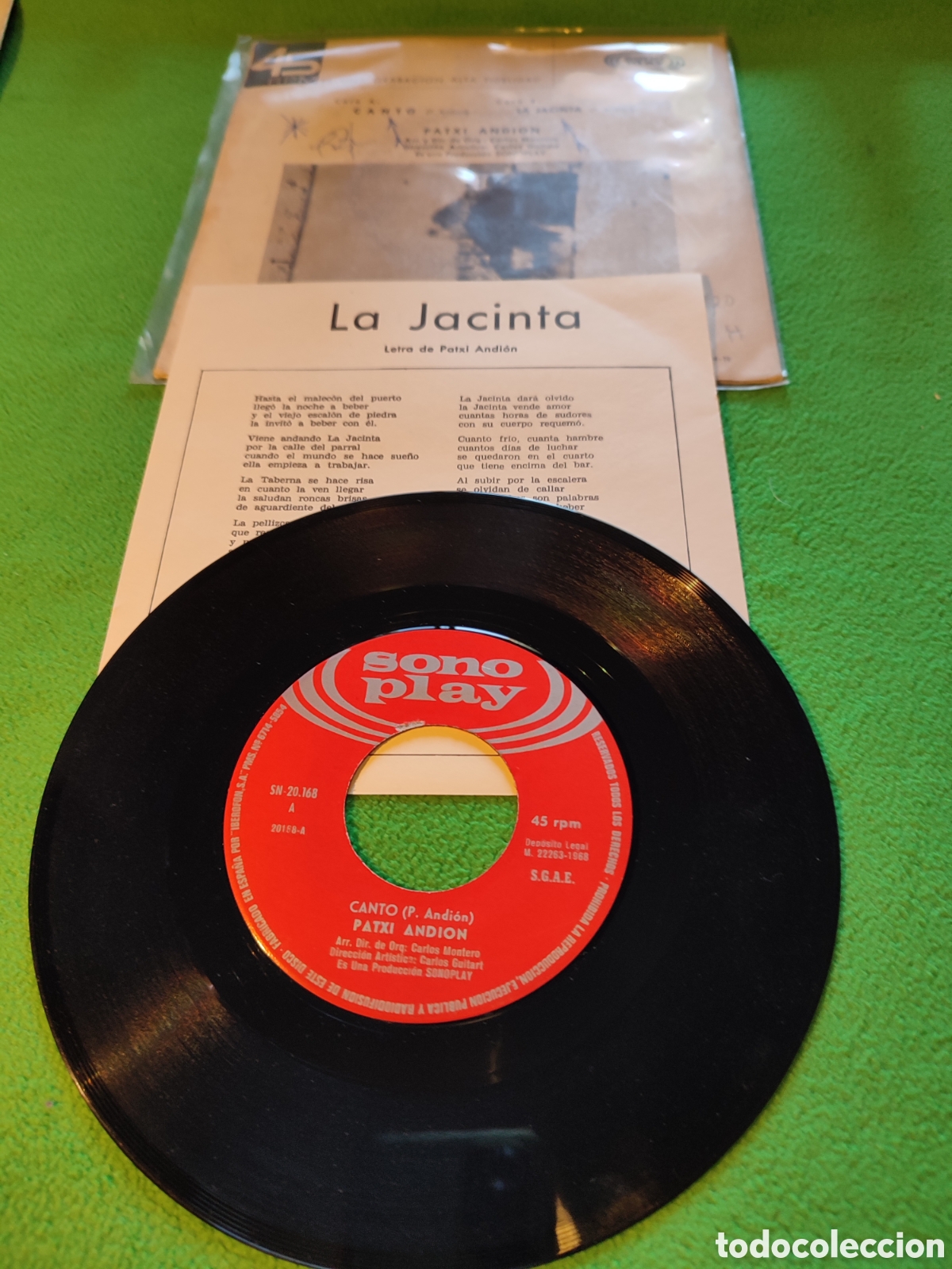Discos de vinilo: Patxi Andion - Canto - Foto 2