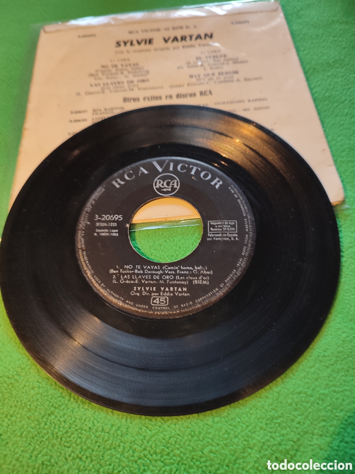 Discos de vinilo: Sylvie Vartan - No te vayas + 3 - Foto 2