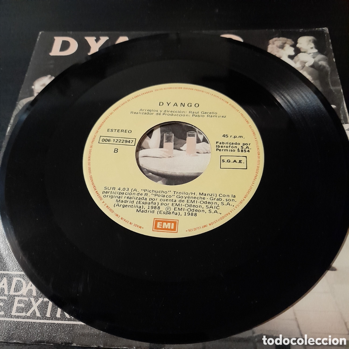 Discos de vinilo: Dyango &ndash; Cada Dia Te Extra&ntilde;o Mas. Vinilo, 7&rdquo; 1988 Espa&ntilde;a - Foto 4