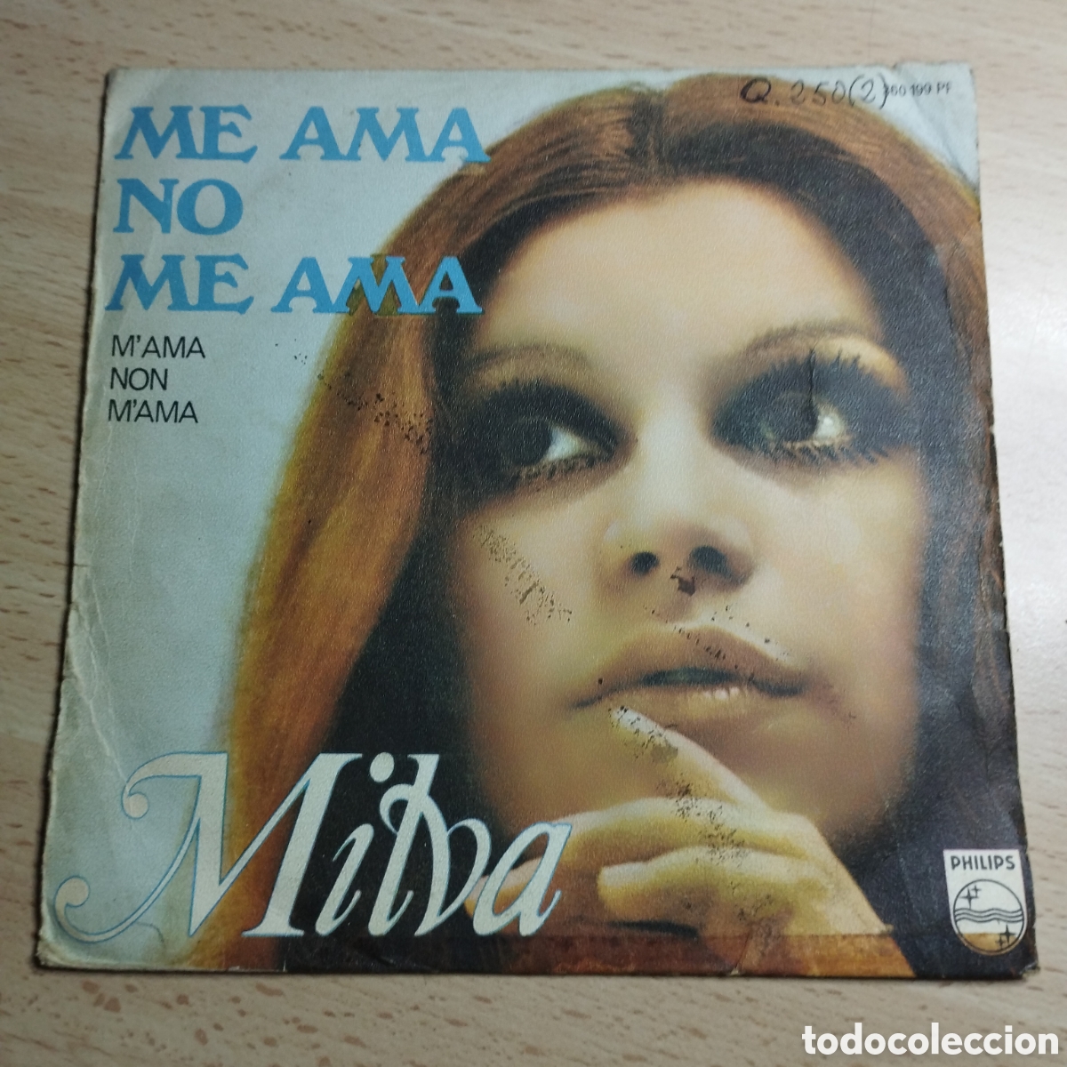 Dischi in vinile: Single 7&rdquo; Milva 1968 Me ama no me ama + Cuando sal&iacute; de Cuba.