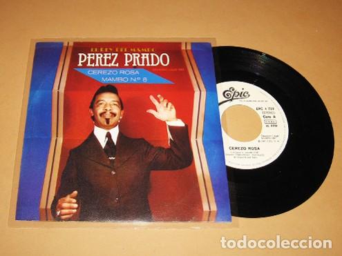 Discos de vinilo: PEREZ PRADO - CEREZO ROSA / MAMBO N&ordm; 8 - PROMO SINGLE - SPAIN - 1981