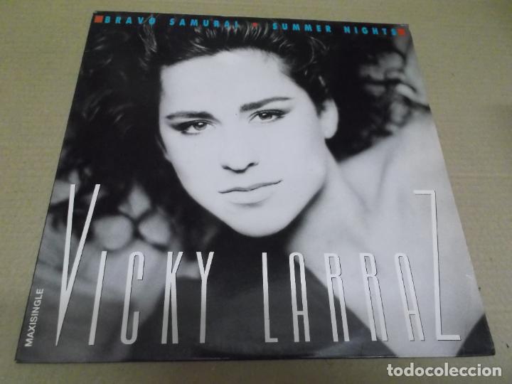 Discos de vinilo: VICKY LARRAZ (MX) BRAVO SAMURAI (2 TRACKS) A&Ntilde;O &ndash; 1987 - Foto 1