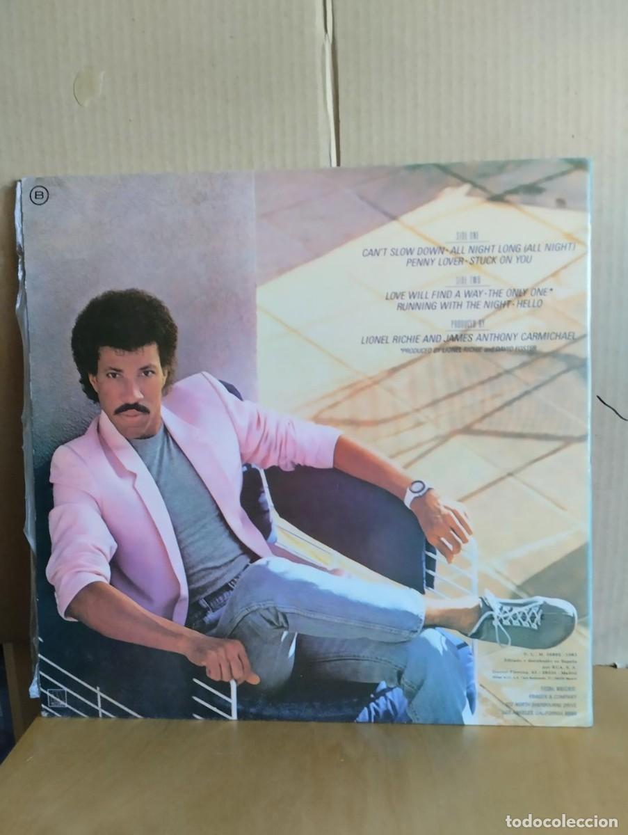 Discos de vinilo: LIONEL RICHIE ---- CAN&acute;T SLOW DOWN - Foto 2