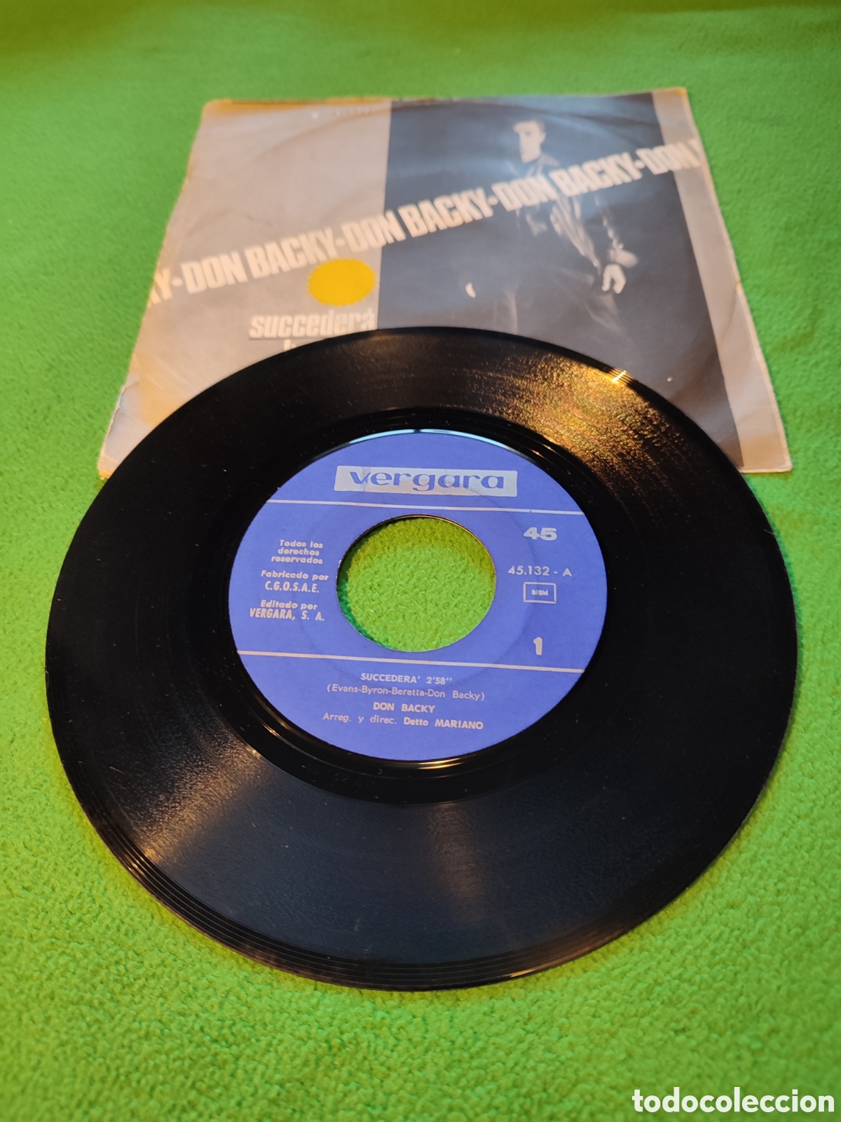 Discos de vinilo: Don Backy - Suceder&aacute; - Foto 2