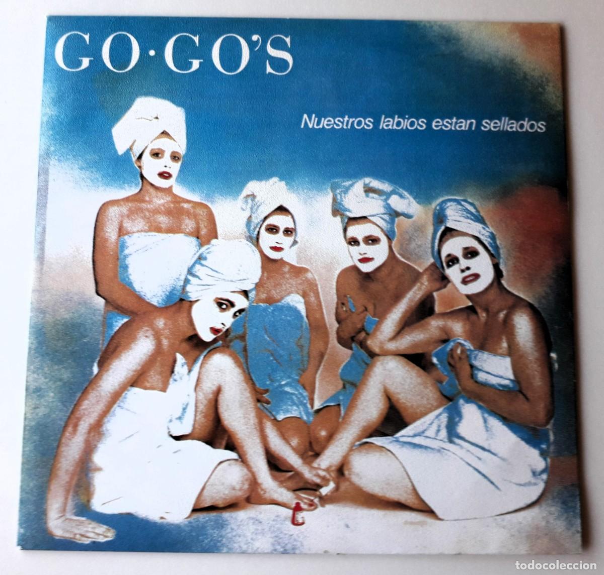 Discos de vinil: GO-GO'S PS Single Nuestros Labios Estan Sellados (I.R.S. ILS A-1578 -Spain 1981)