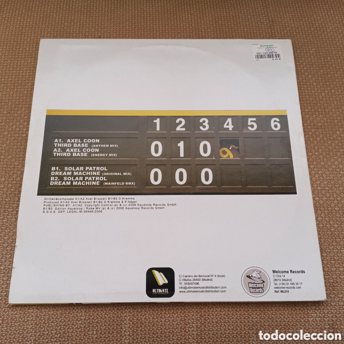 Discos de vinilo: Axel Coon / Solar Patrol &lrm;&ndash; Third Base / Dream Machine - Foto 2
