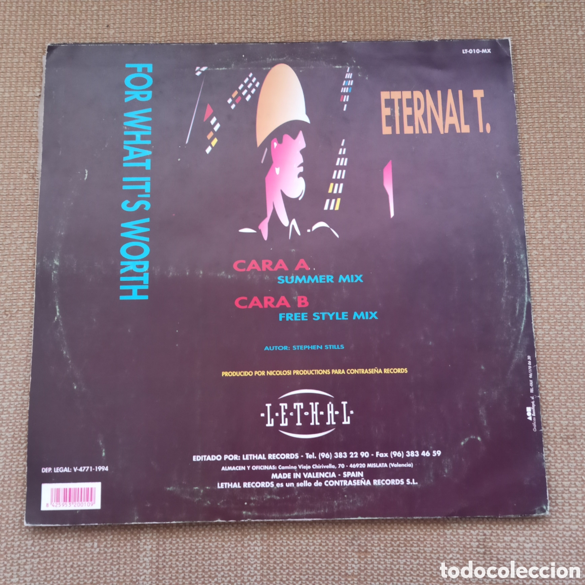 Discos de vinilo: Eternal T. - For What Its Worth (12&rdquo;) - Foto 2