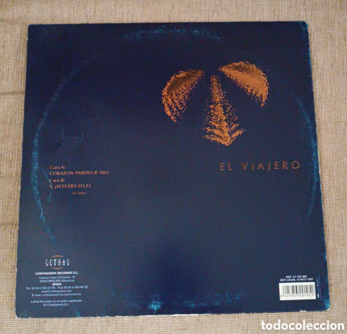 Discos de vinilo: CORAZ&Oacute;N PARTIO, El Viajero, Lethal Records, 1997. - Foto 2