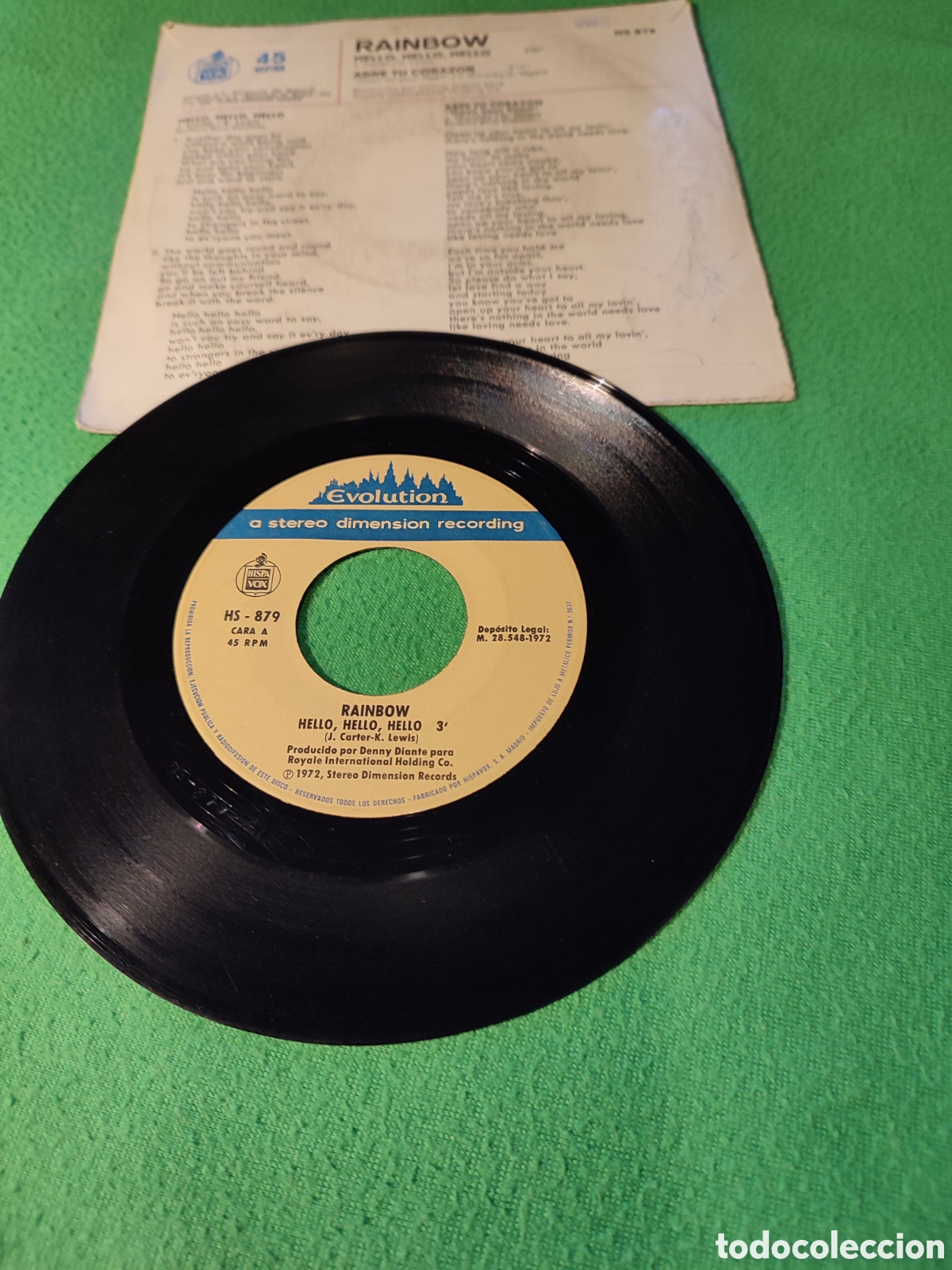 Discos de vinilo: Rainbow - Hello , Hello, Hello - Foto 2