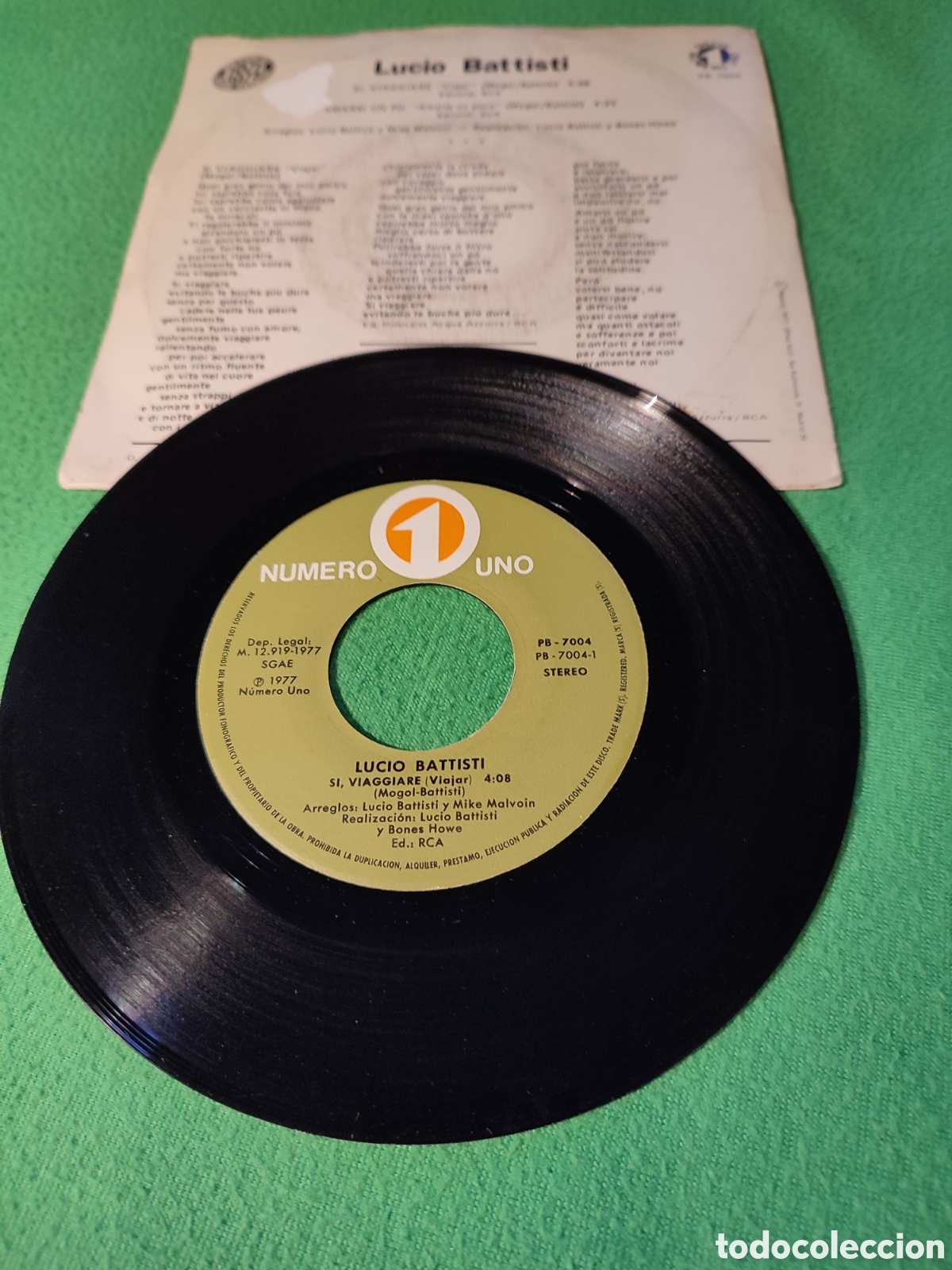 Discos de vinilo: Lucio Battisti - Si, viaggiare - Foto 2