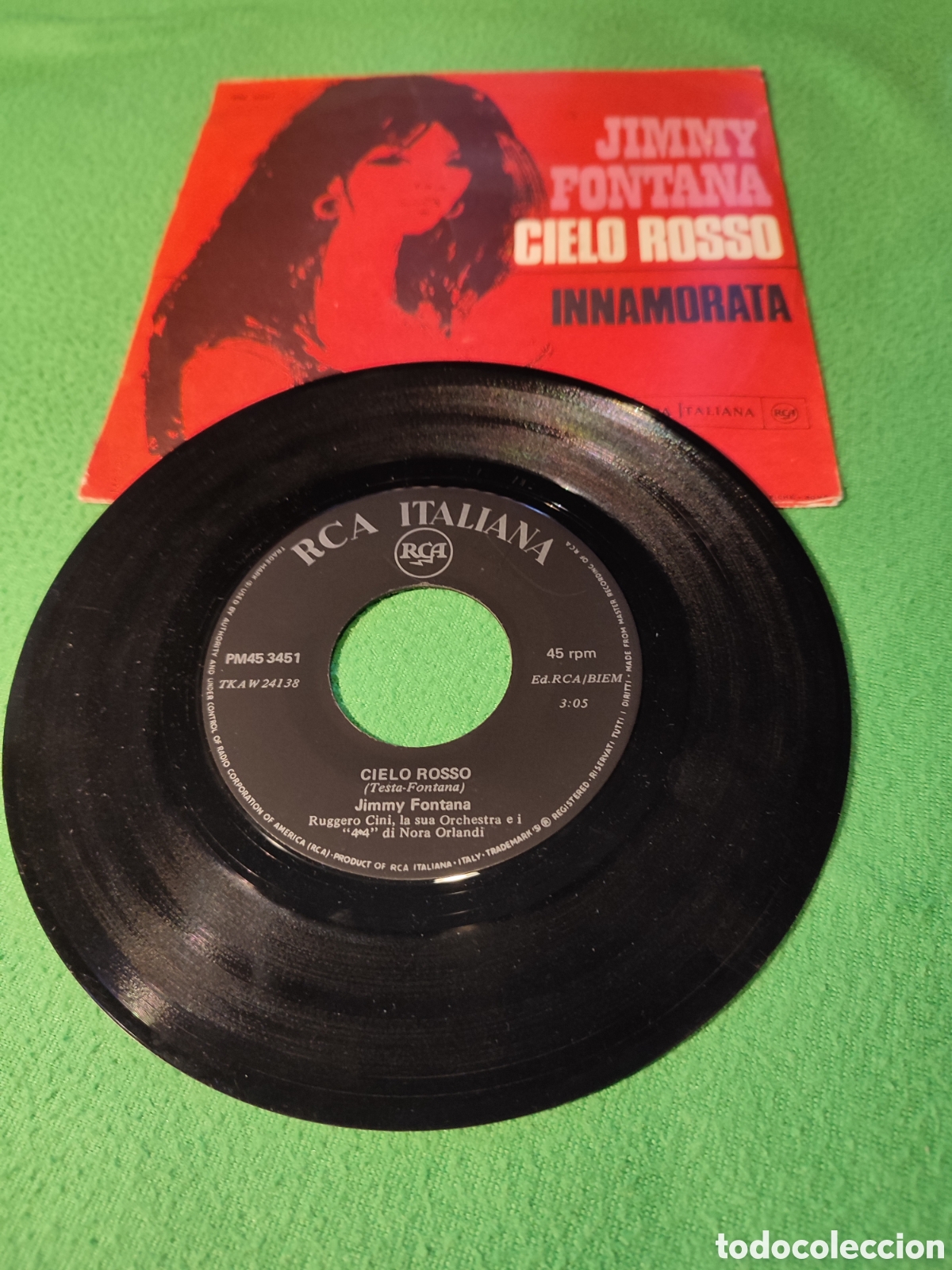 Discos de vinilo: Jimmy Fontana - Cielo Rosso - Foto 2