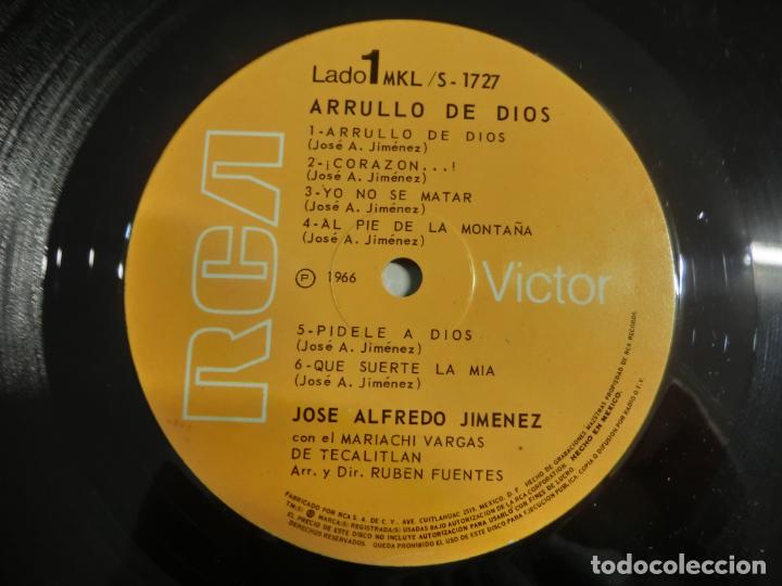 Discos de vinilo: JOSE ALFREDO JIMENEZ - Arrullo de Dios - Foto 3