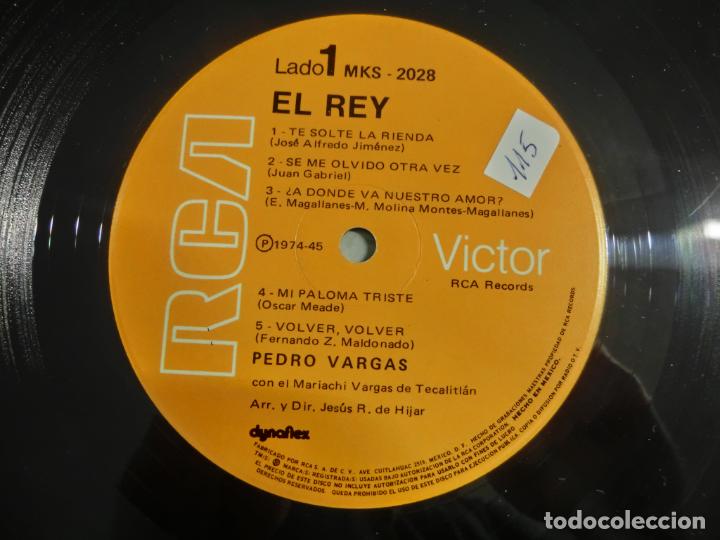 Discos de vinilo: PEDRO VARGAS - EL REY - Foto 3