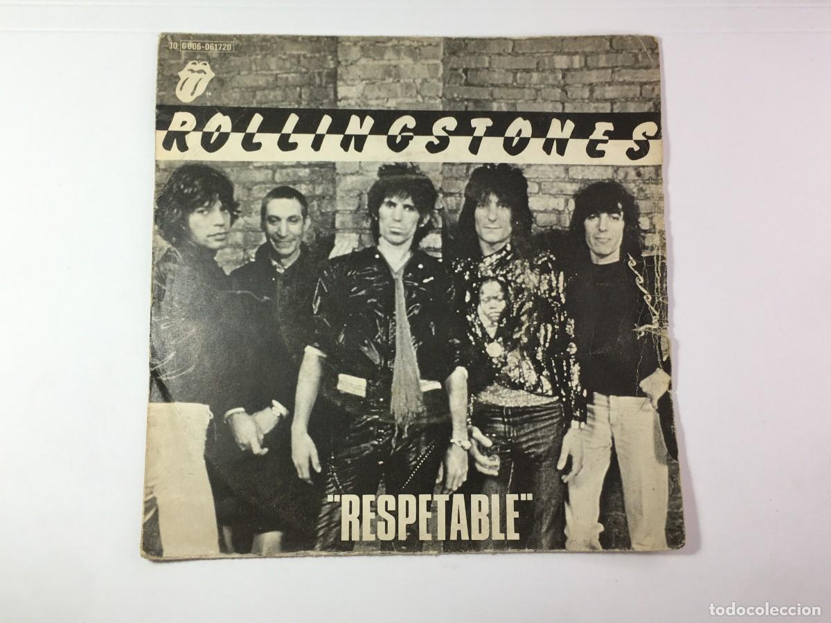 Discos de vinilo: ROLLING STONES - RESPECTABLE / WHEN THE WHIP COME DOWN - SINGLE VINILO - 1978 SPAIN - Foto 1