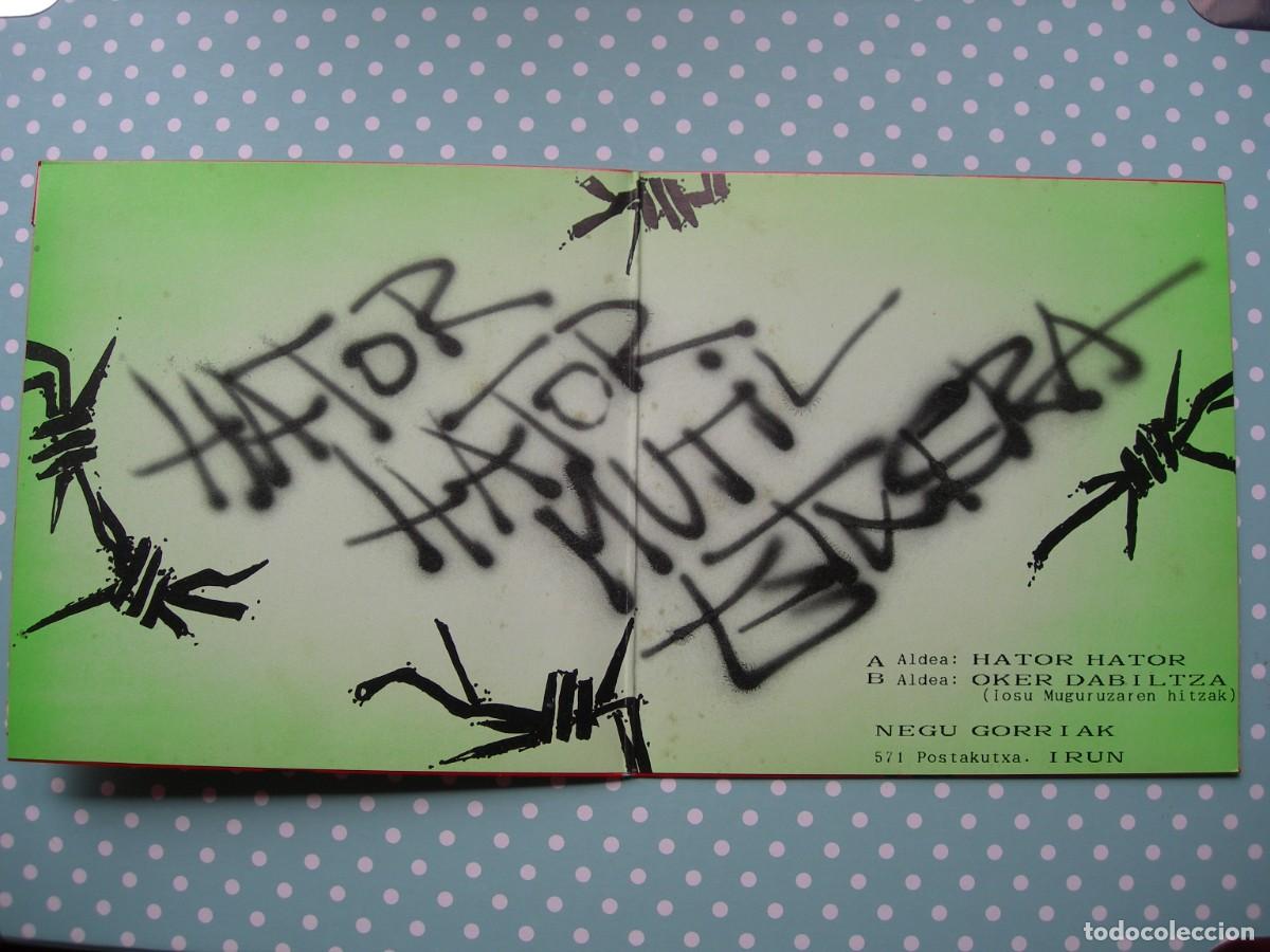 Discos de vinilo: NEGU GORRIAK / HATOR HATOR + 1 / SINGLE / PUNK - Foto 2