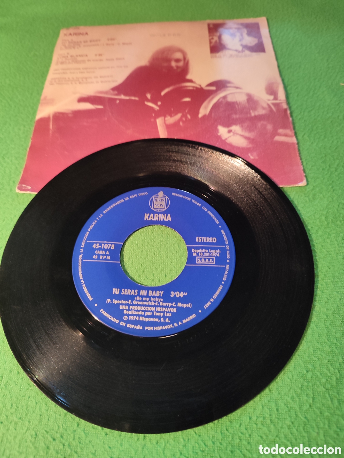 Discos de vinilo: Karina - T&uacute; ser&aacute;s mi baby - Foto 2