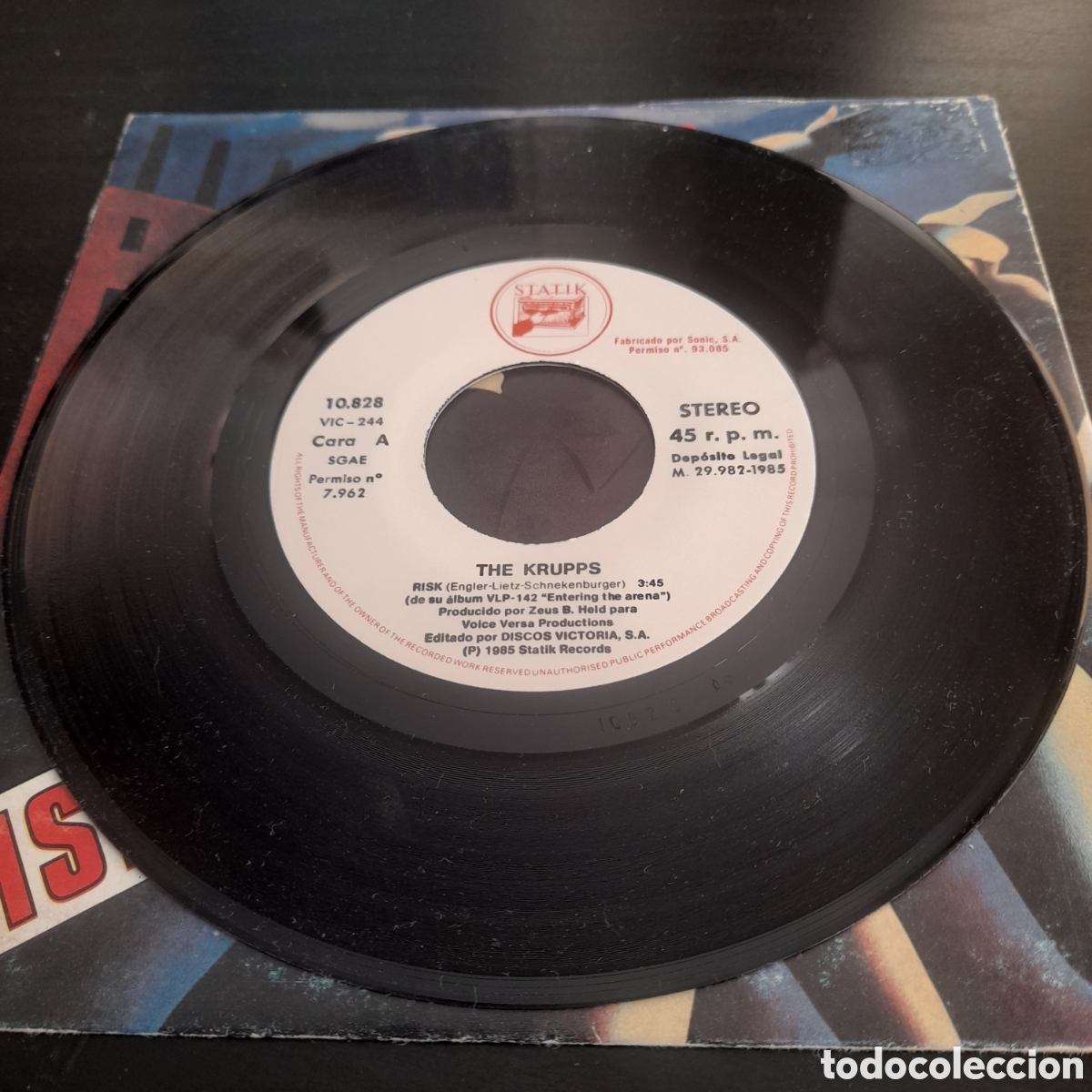Discos de vinilo: The Krupps &ndash; Risk. Vinilo, 7&rdquo;, Single 1985 Espa&ntilde;a - Foto 3
