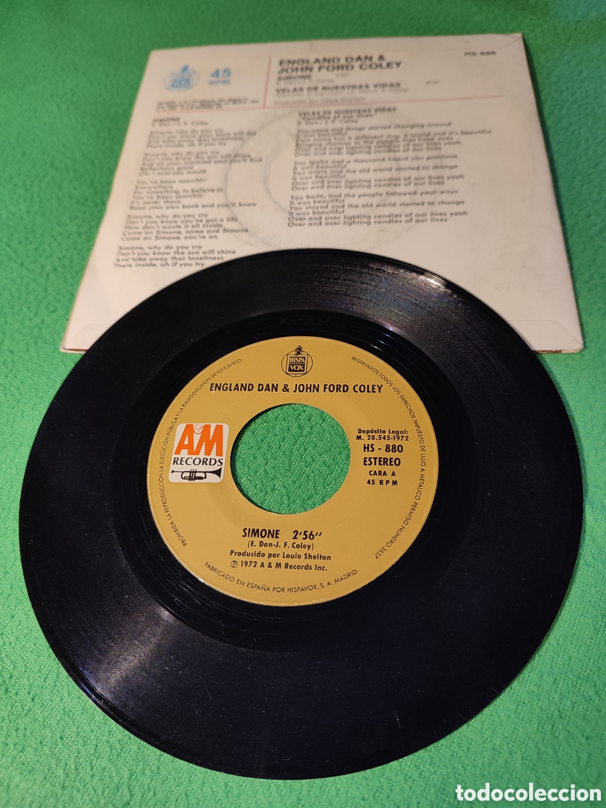 Discos de vinilo: England Dan & John Ford Coley - Simone - Foto 2